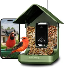 Hibird 4K HD Smart Bird Feeder with Camera, 2.4G/5G Dual WiFi Wireless 
