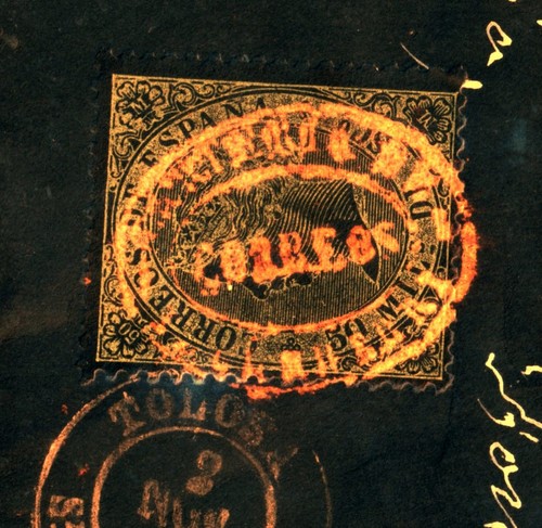 España 1869 frontal de Lecumberri a Madrid por Tolosa CARTERIA Edifil 98 (2978) - Imagen 3 de 4