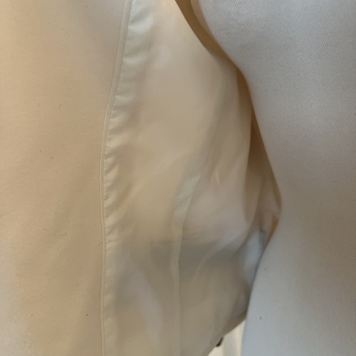 Calvin Klein Women's Piped Zip Front Jacket in Cream & Black Size 12 - Picture 6 of 8