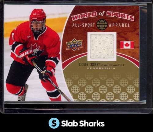 2010 UPPER DECK WORLD OF SPORTS SIDNEY CROSBY ALL-SPORT APPAREL JERSEY