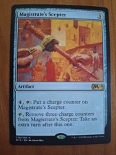 Magistrate's Scepter M19 238 Rare Core Set 2019 Kilo EOE Commander LP MTG