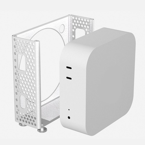 Robust Aluminum Alloy Holder Ideal for Elevating Your For Mac Mini Device - Photo 10/10