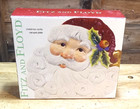 Fitz & Floyd Canape Plate Santa Face Christmas Cooke Plate with Box 2003