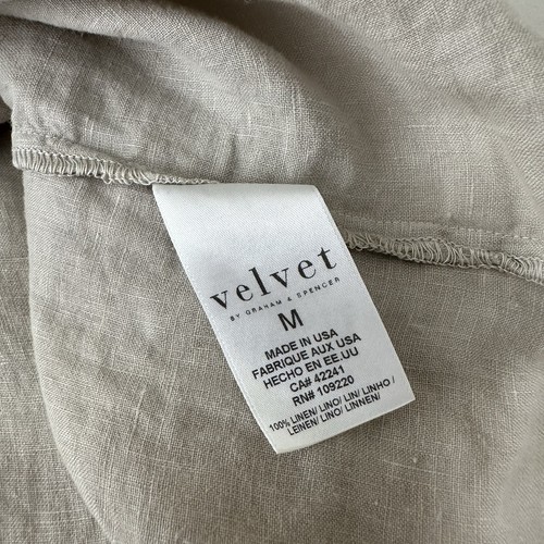 SAMT Graham & Spencer Anthropologie Leinen Shirt Top Beige Taupe NEU Gr. M - Bild 5 von 5