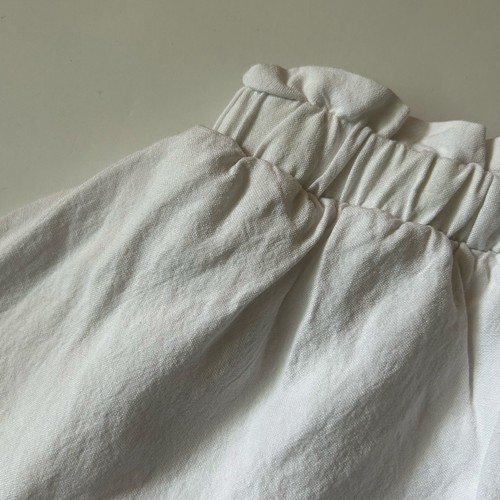 Andy & Evan Girl's White Linen Rayon Blend Tiered Ruffle Lined Skirt 7 New - Picture 2 of 6