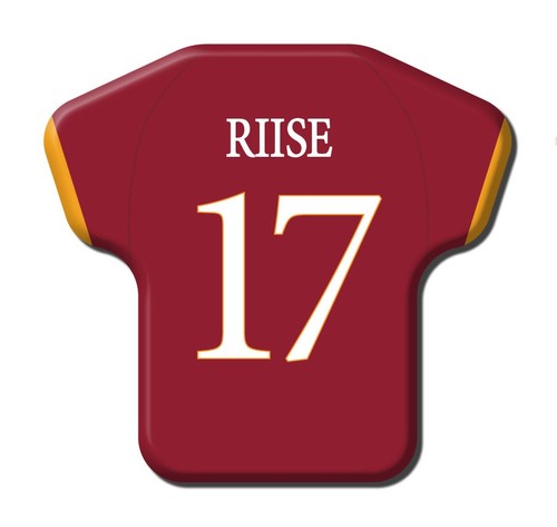 Calamita Simile a T-Shirt Calcio Stagione 2009/2010 Roma 17 John Arne Riise - Foto 1 di 9
