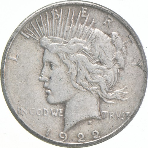 1922-S Peace US Silber Dollar - 90% San Francisco geprägt *6701
