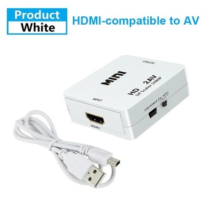 AV zu HDMI Adapter Konverter Full HD 1080P Video Audio TV 3 RCA HDMI