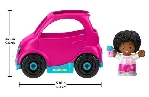 Fisher-Price Little People Barbie rosa Cabrio mit Figur Kleinkind Spielzeug - Bild 2 von 2