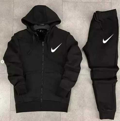 Herren Full Zip Fleece Hoodie & Hose Nike Trainingsanzug - Bild 3 von 10