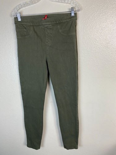 Spanx leggings donna verde oliva jeans alla caviglia jeggings taglia large pullon - Foto 15 di 15