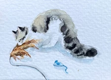 ACEO Original Mixed Media Painting Art