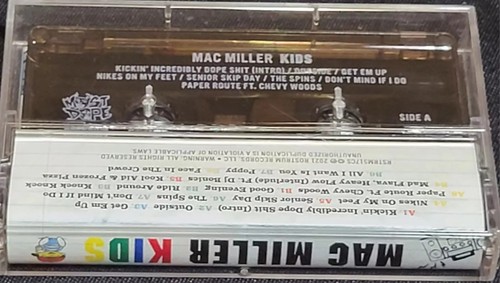 Mac Miller KIDS Limited Edition Cassette Tape Rare HTF OOP Chevy Woods - Picture 2 of 4