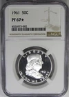 1961 50C NGC PF67* (NGC STAR) PROOF FRANKLIN ~ AMAZING BLACK & WHITE DCAM OBV!