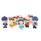 8pcs Desktop Doll Ornaments Statue Landscape Bonsai Decors (Random Style)
