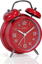 AYRELY® Super Loud Twin Bell Alarm Clock for Heavy Sleepers Adults, 4-Inch Retr