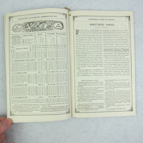 Hostetter's Almanac Quack Medicine Medical Advertising Antique 1910 RARE - Picture 5 of 13