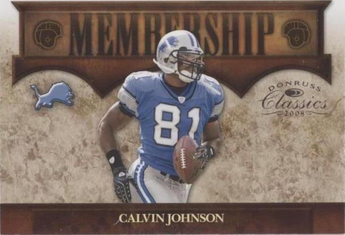 2008 Donruss Classics Calvin Johnson #M-20 - 1 of 2
