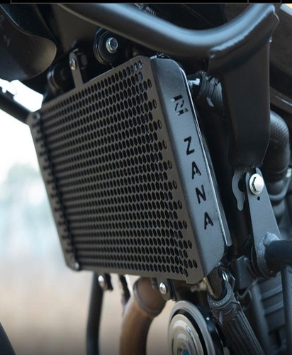 RADIATOR GUARD BLACK FIT FOT ROYAL ENFIELD NEW HIMALAYAN 450 - Picture 4 of 6