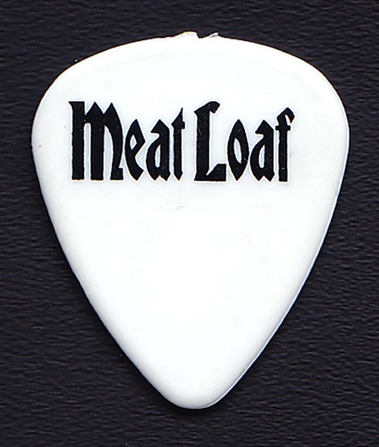 Meat Loaf Single-Sided White Tour Guitar Pick #2