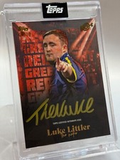 Topps Luke Littler Rookie Season, Red Light (The Nuke) RC Autograph Card #4/10