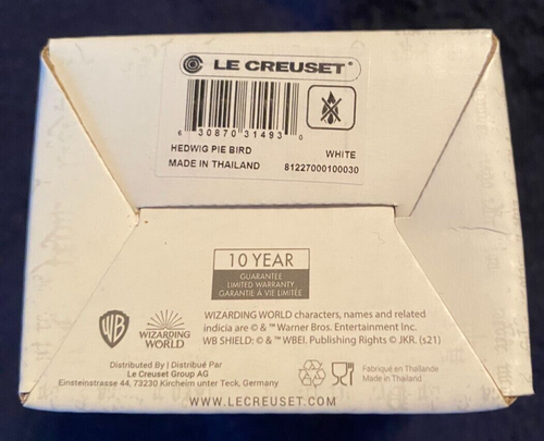 NEW Le Creuset Harry Potter HEDWIG Pie Bird Limited Edition Owl - White NIB - Picture 7 of 7