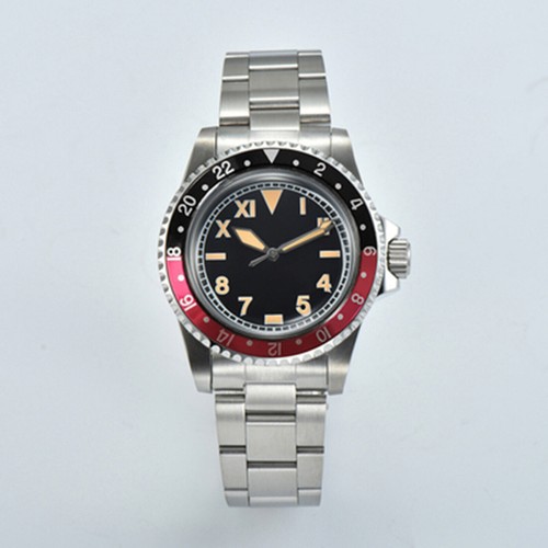 39.5MM Retro Case Acrylic Lens Ring Mouth Rotating With NH35 Movement - Picture 11 of 36