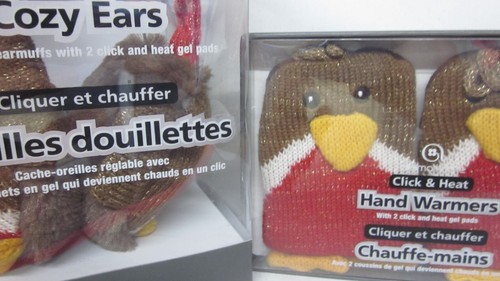 Aroma Home Click & Heat 2 Reusable Hand Warmers Mittens Earmuffs Cozy Ears Set - Picture 2 of 14