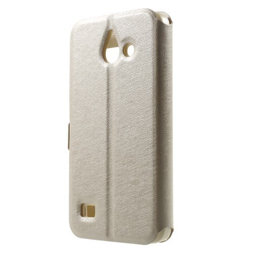 Flip Case Handy-Hülle Etui Case Cover champagne Huawei Ascend Y550 - Bild 2 von 2