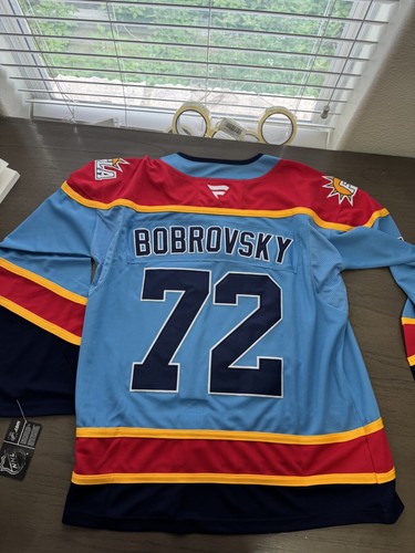 Sergei Bobrovsky Florida Panthers blau alternatives Trikot Herren Größe Large NEU