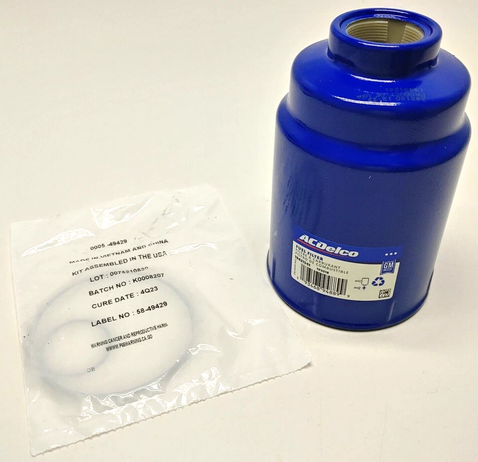 Filtro de combustible diésel ACDelco TP3018 Chevrolet Silverado GMC Sierra nuevo OE 19431541 Foto 3 de 4