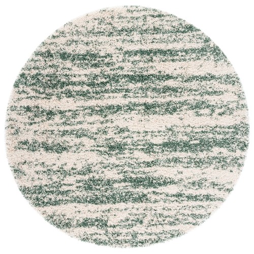SAFAVIEH Hudson Shag Collection SGH206Y Ivory / Green Rug - Picture 4 of 25