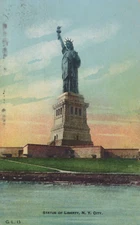 Statue Of Liberty New York City New York Posted Divided Back Vintage Postcard