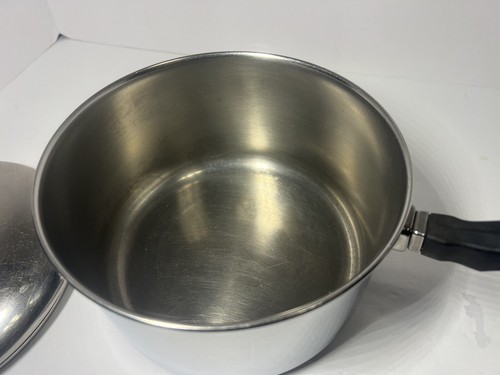 Vintage Farberware Aluminum Clad 3 Quart Sauce Pan Pot with Lid Pre 1968 - Picture 7 of 10