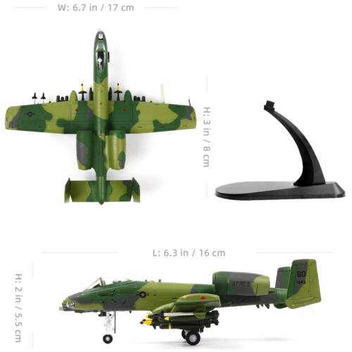 1/100 A-10 Attack Thunderbolt II (Warthog) Pre-Build Diecast Metal Aircraft - Bild 8 von 12