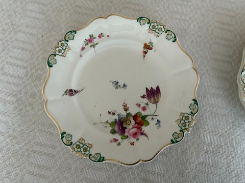 5 Vintage Germany Speiseteller Porzellan Serviergriffe Blumen 8,5" - Bild 5 von 11