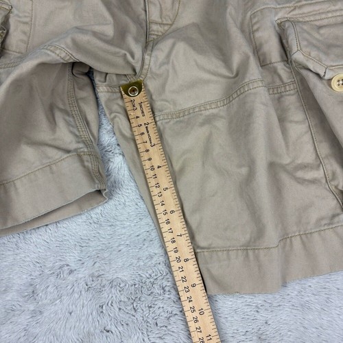 Polo Ralph Lauren Mens Cargo Shorts Tan Beige Chino Distressed Utility Preppy 34 - Picture 5 of 13