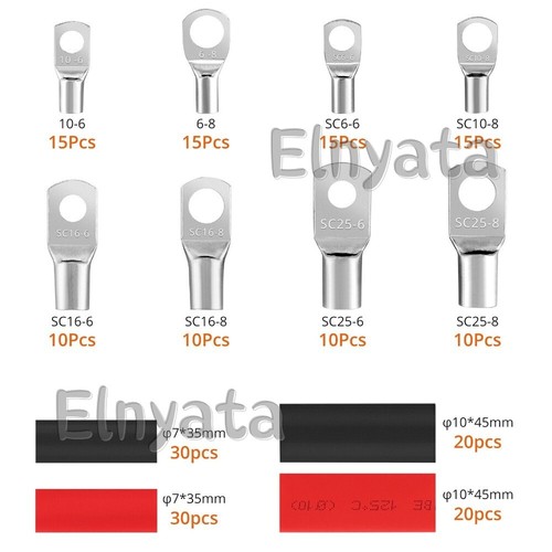 Crimpatrice pinza cavo 6-50 mm² spina filo crimpatrice batteria terminale connettore kit - Foto 4 di 14