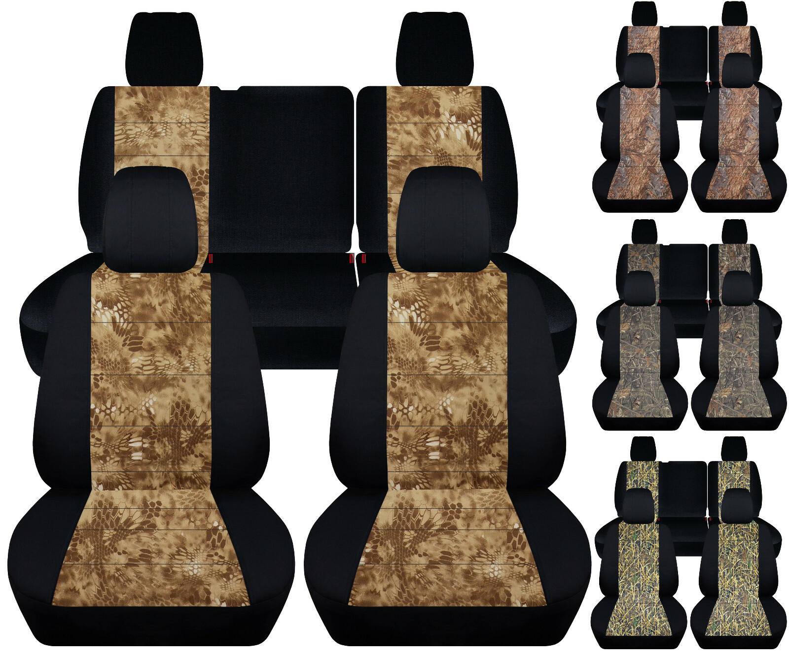 fits JK wrangler 4dr 20072018 Front+Rear camouflage wetlands car seat