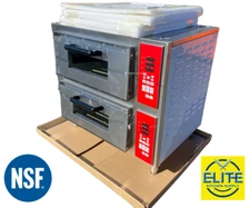 28" W Double Deck Countertop Electric Pizza Oven NSF ETL