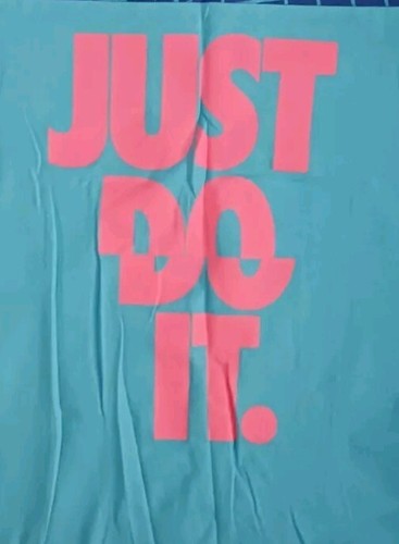 NEW Girl's Nike Blue Multicolor Just Do It Logo Geometric Shirt Size 4 XS - Picture 6 of 8