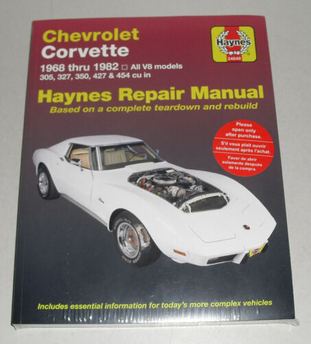 Repair instructions Chevrolet Corvette C3 V8, built 1968-1982 - Picture 1 of 1