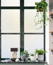 2 Rolls 48 X 157.5Inch Frosted Glass Window Film,  Bathroom Window Privacy Film