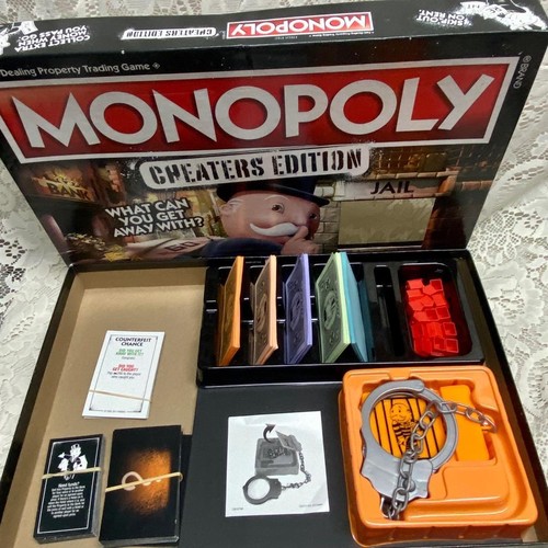 De colección, edición completa de tramposos Monopoly - juego de mesa - 12 pulgadas cuadradas - Imagen 2 de 9