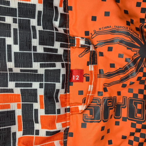 Spyder Ski Pants Kids 12 Orange Geometric Propulsion Snowboarding Snow Boys - Picture 12 of 19