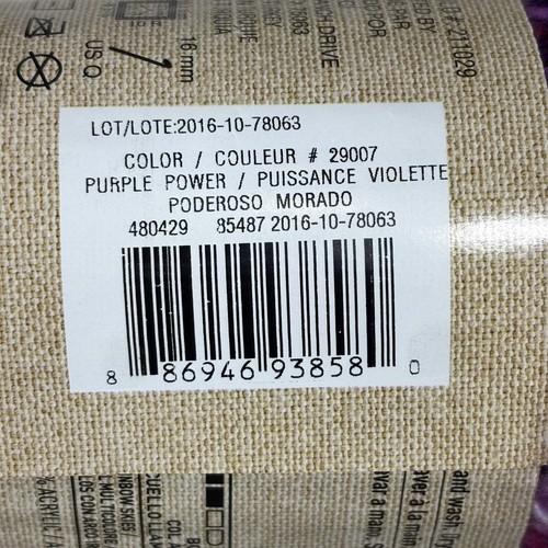 Lot 2 Loops & Threads Country Loom Colorburst Yarn Purple Power 47 Yrds 3.5 oz - Picture 6 of 7