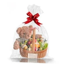 Clear Gift Bags 10 PCS 16x24 Inches Large Cellophane Wrap for 16"x24" 10PCS