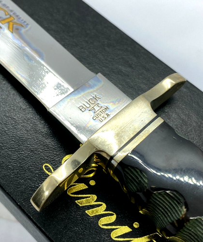 BUCK 976CEN 100Years Dagger Serial No. 420HC mirror finish Leather Sheath 2002 - Picture 13 of 21