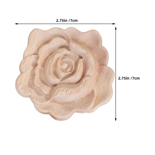 6 Pcs European Style Furniture Decoration Flower Embossed Stickers - Picture 2 of 12