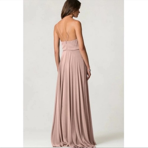 NEW BHLDN Anthropologie Jenny Yoo 12 Inesse Luxe Chiffon Maxi Dress - Picture 2 of 12